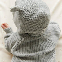 Humphrey Knitted Cardigan - Ocean Spray Marle Childrens Cardigan from Jamie Kay Australia