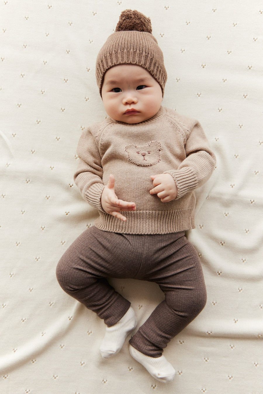 Ethan Jumper - Cashew Marle Childrens Jumper from Jamie Kay Australia