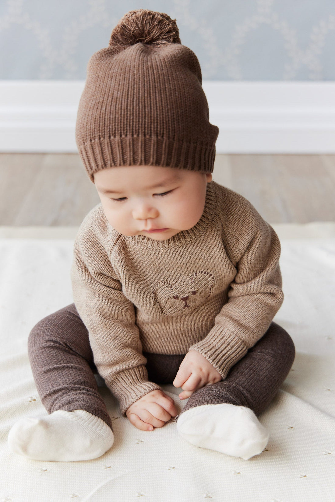 Ethan Jumper - Cashew Marle Childrens Jumper from Jamie Kay Australia