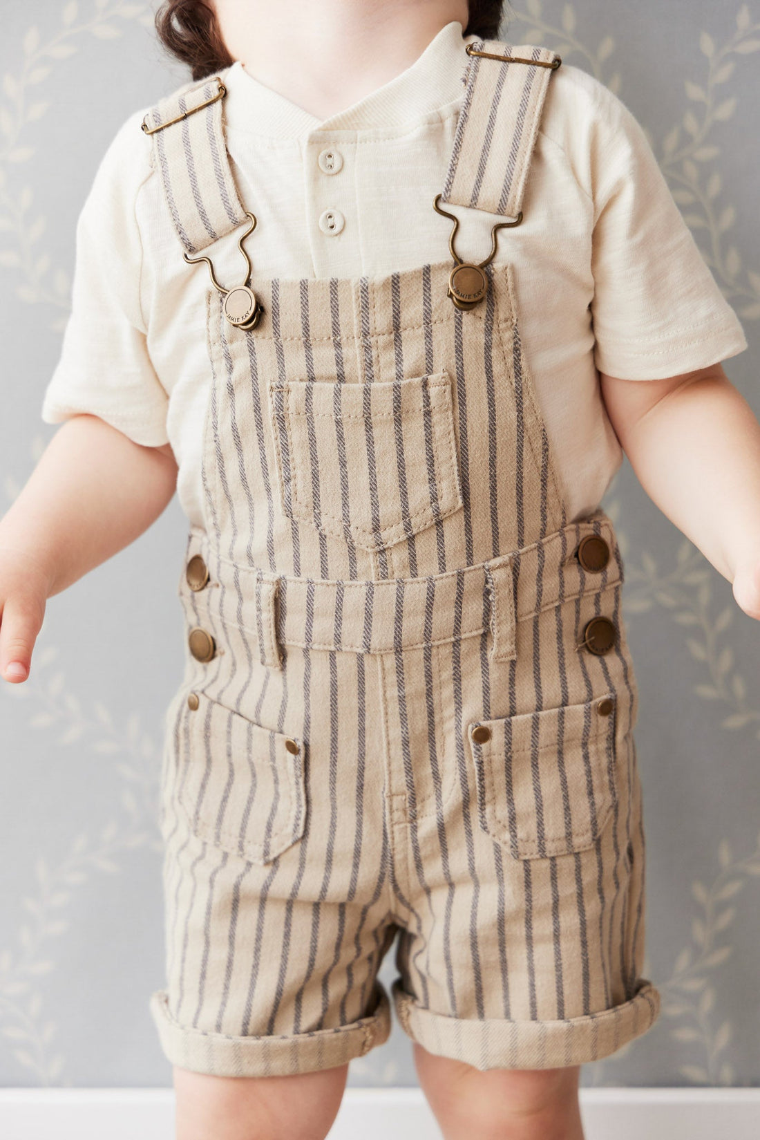 Chase Short Overall - Cashew/Moonstone Childrens Overall from Jamie Kay Australia