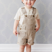 Chase Short Overall - Cashew/Moonstone Childrens Overall from Jamie Kay Australia