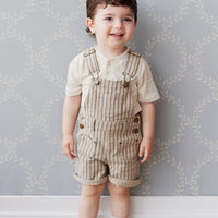 Chase Short Overall - Cashew/Moonstone Childrens Overall from Jamie Kay Australia