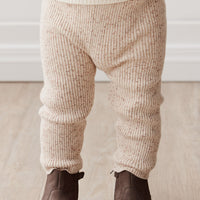 Frankie Knitted Legging - Beach Fleck Childrens Legging from Jamie Kay Australia