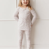 Organic Cotton Long Sleeve Top - Posy Floral Childrens Top from Jamie Kay Australia