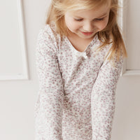 Organic Cotton Long Sleeve Top - Posy Floral Childrens Top from Jamie Kay Australia