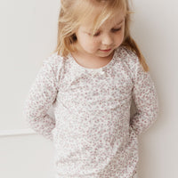 Organic Cotton Long Sleeve Top - Posy Floral Childrens Top from Jamie Kay Australia