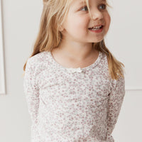 Organic Cotton Long Sleeve Top - Posy Floral Childrens Top from Jamie Kay Australia