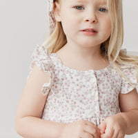 Organic Cotton Sienna Dress - Posy Floral Childrens Dress from Jamie Kay Australia