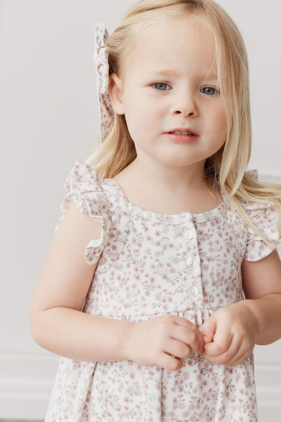 Organic Cotton Sienna Dress - Posy Floral Childrens Dress from Jamie Kay Australia