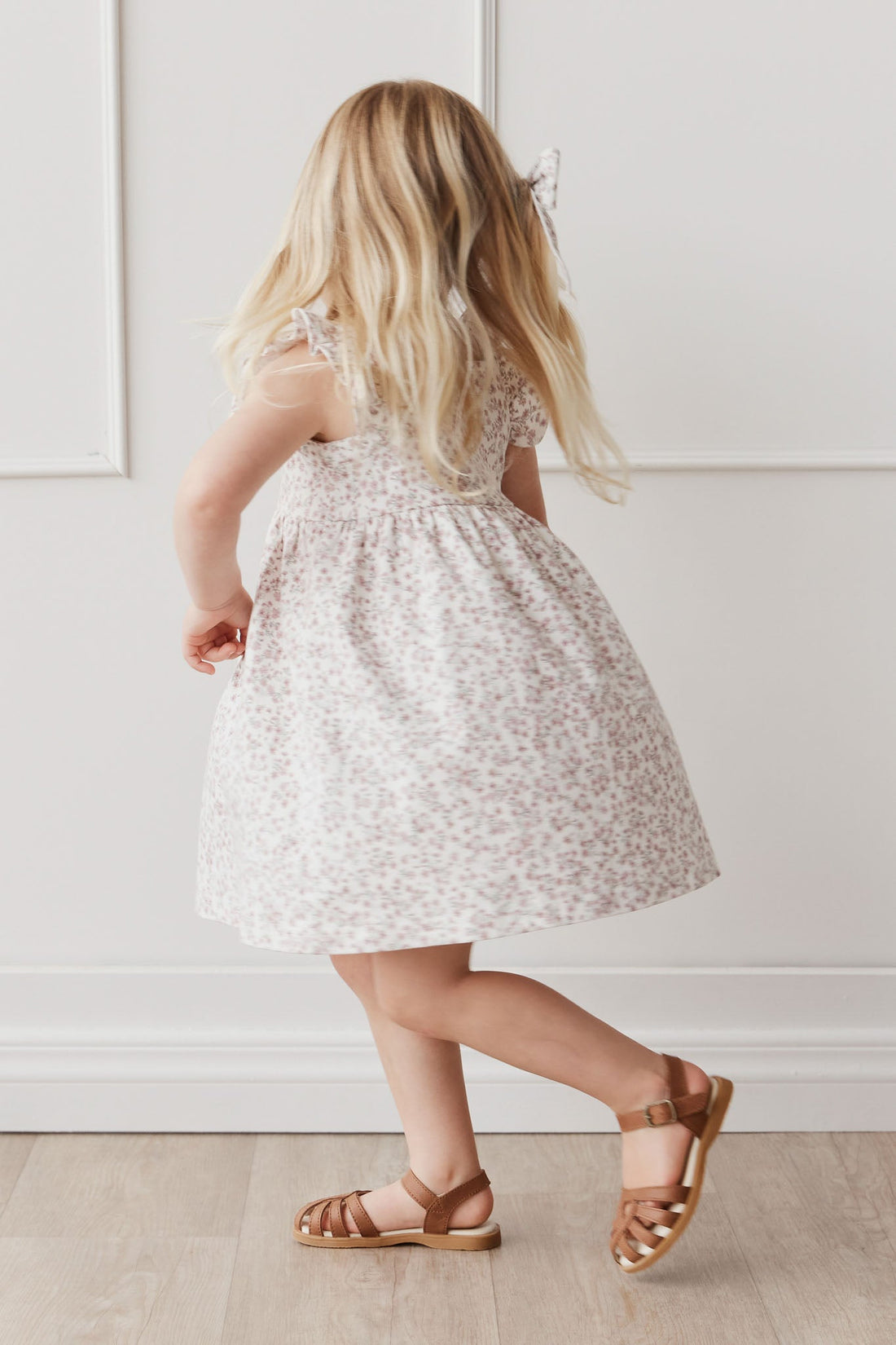 Organic Cotton Sienna Dress - Posy Floral Childrens Dress from Jamie Kay Australia