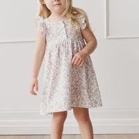 Organic Cotton Sienna Dress - Posy Floral Childrens Dress from Jamie Kay Australia