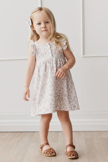 Organic Cotton Sienna Dress - Posy Floral Childrens Dress from Jamie Kay Australia