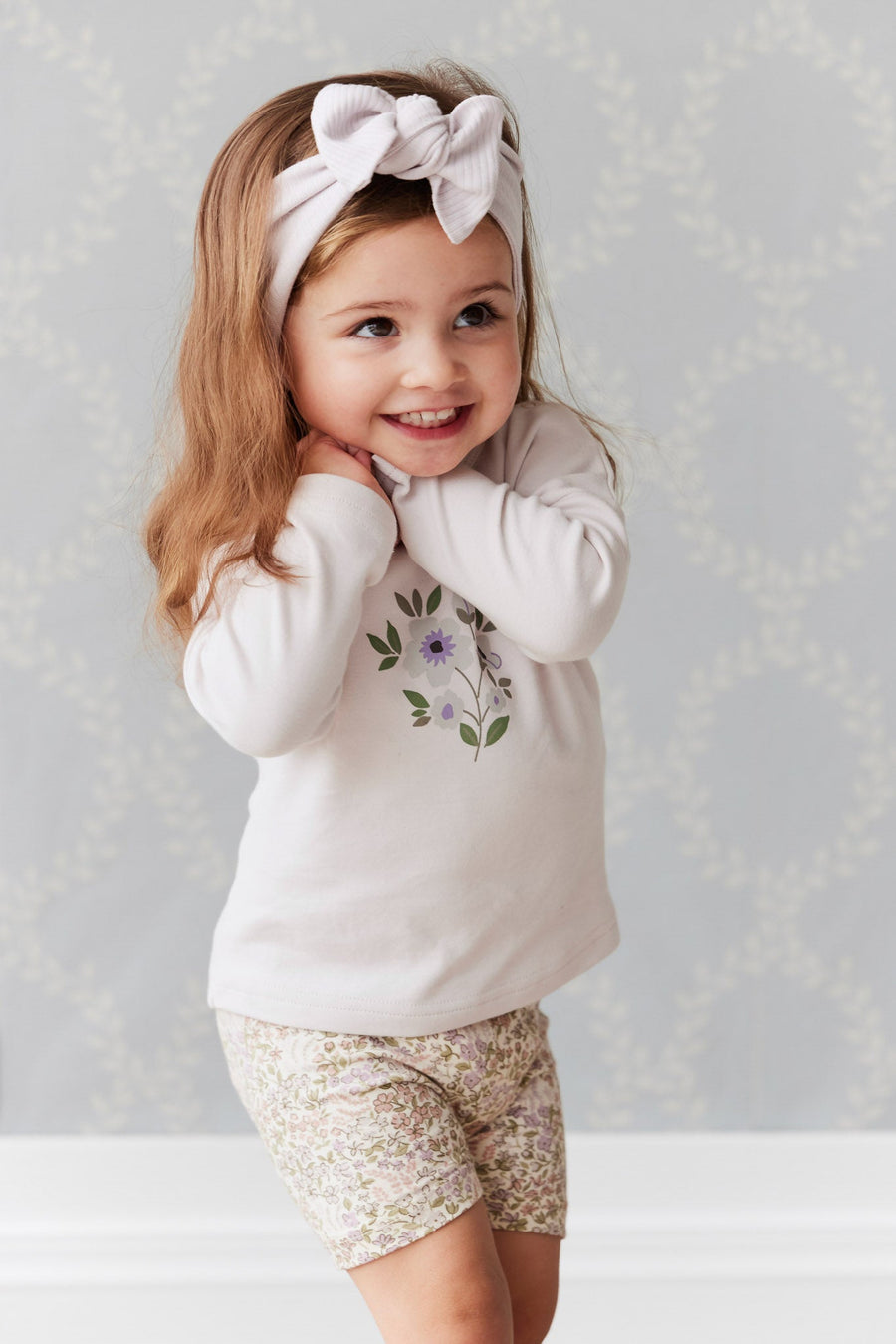 Pima Cotton Marley Long Sleeve Top - Luna Childrens Top from Jamie Kay Australia