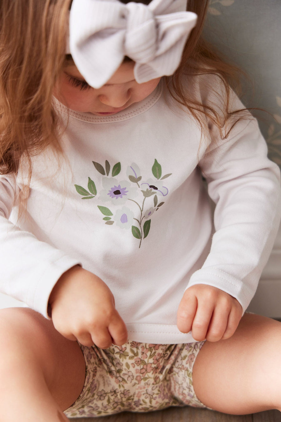 Pima Cotton Marley Long Sleeve Top - Luna Childrens Top from Jamie Kay Australia