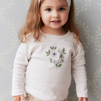 Pima Cotton Marley Long Sleeve Top - Luna Childrens Top from Jamie Kay Australia