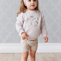 Organic Cotton Everyday Bike Short - April Eggnog Childrens Short from Jamie Kay Australia