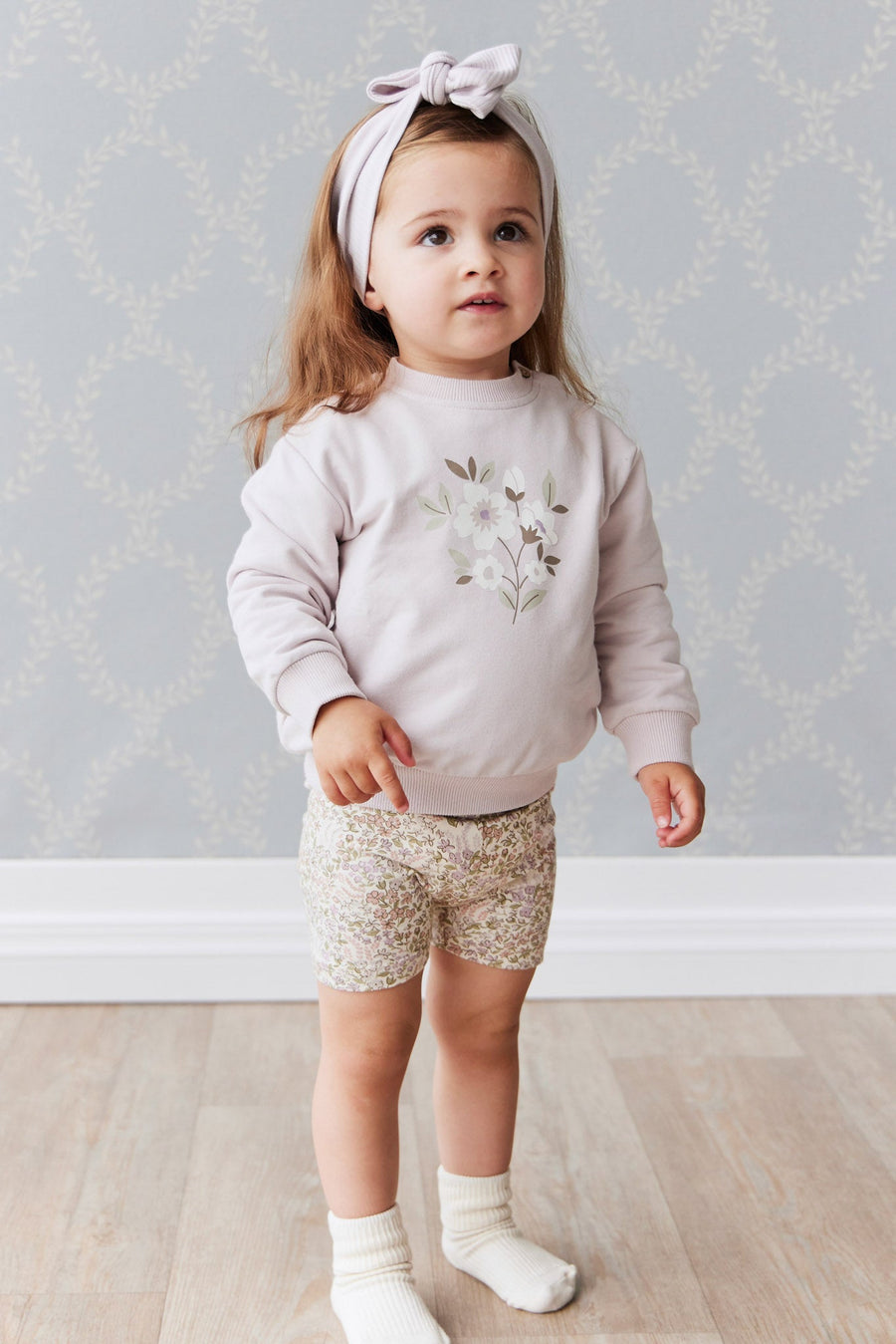 Organic Cotton Everyday Bike Short - April Eggnog Childrens Short from Jamie Kay Australia