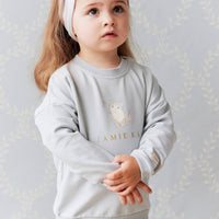 Organic Cotton Bobbie Sweatshirt - Ocean Spray Childrens Sweatshirt from Jamie Kay Australia