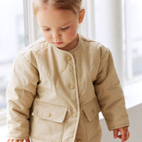 Arie Puffer Jacket - Cashew Childrens Jacket from Jamie Kay Australia