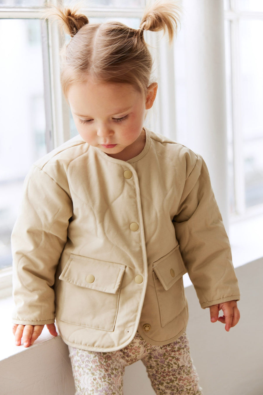 Arie Puffer Jacket - Cashew Childrens Jacket from Jamie Kay Australia