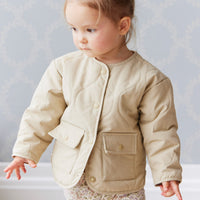 Arie Puffer Jacket - Cashew Childrens Jacket from Jamie Kay Australia