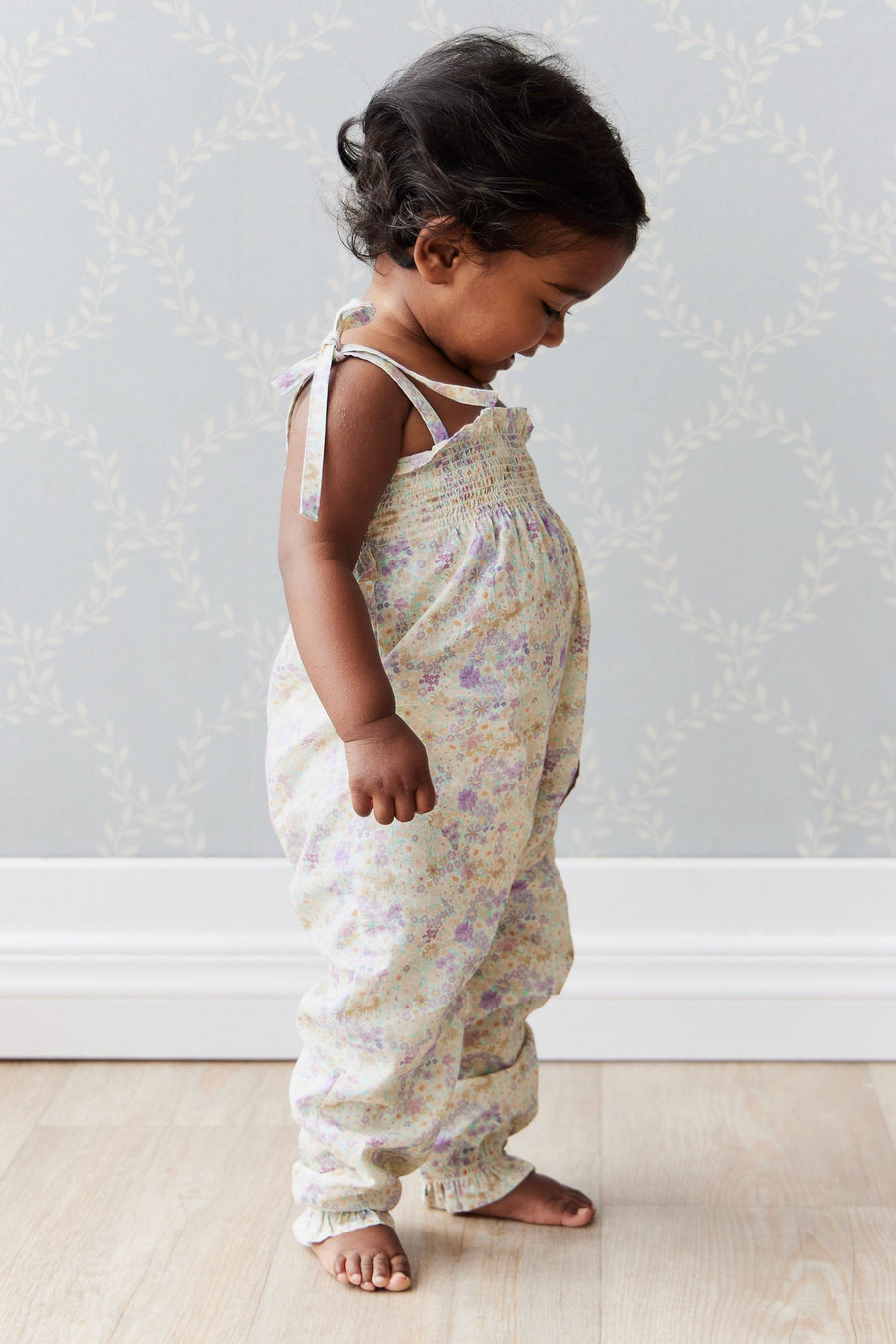 Organic Cotton Summer Playsuit - Mayflower Childrens Playsuit from Jamie Kay Australia