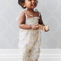 Organic Cotton Summer Playsuit - Mayflower Childrens Playsuit from Jamie Kay Australia