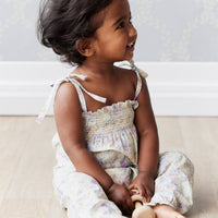 Organic Cotton Summer Playsuit - Mayflower Childrens Playsuit from Jamie Kay Australia