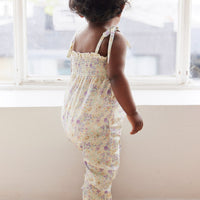 Organic Cotton Summer Playsuit - Mayflower Childrens Playsuit from Jamie Kay Australia