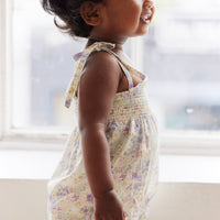 Organic Cotton Summer Playsuit - Mayflower Childrens Playsuit from Jamie Kay Australia