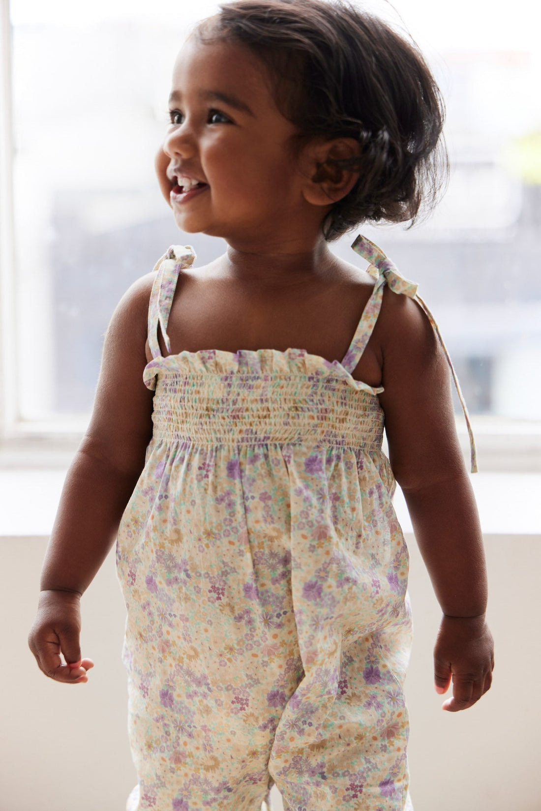 Organic Cotton Summer Playsuit - Mayflower Childrens Playsuit from Jamie Kay Australia