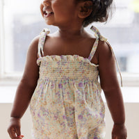 Organic Cotton Summer Playsuit - Mayflower Childrens Playsuit from Jamie Kay Australia