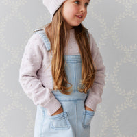 Aurelie Beanie - Pale Lilac Marle Childrens Hat from Jamie Kay Australia