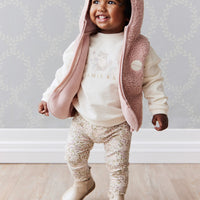 Organic Cotton Everyday Legging - April Eggnog Childrens Legging from Jamie Kay Australia