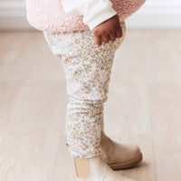 Organic Cotton Everyday Legging - April Eggnog Childrens Legging from Jamie Kay Australia