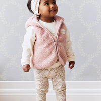 Organic Cotton Everyday Legging - April Eggnog Childrens Legging from Jamie Kay Australia