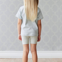 Organic Cotton Everyday Bike Short - Lulu Blue Childrens Short from Jamie Kay Australia