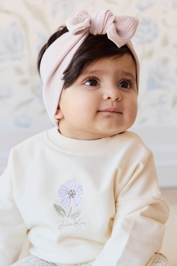 Organic Cotton Bobbie Sweatshirt - Parchment Lola Childrens Top from Jamie Kay Australia