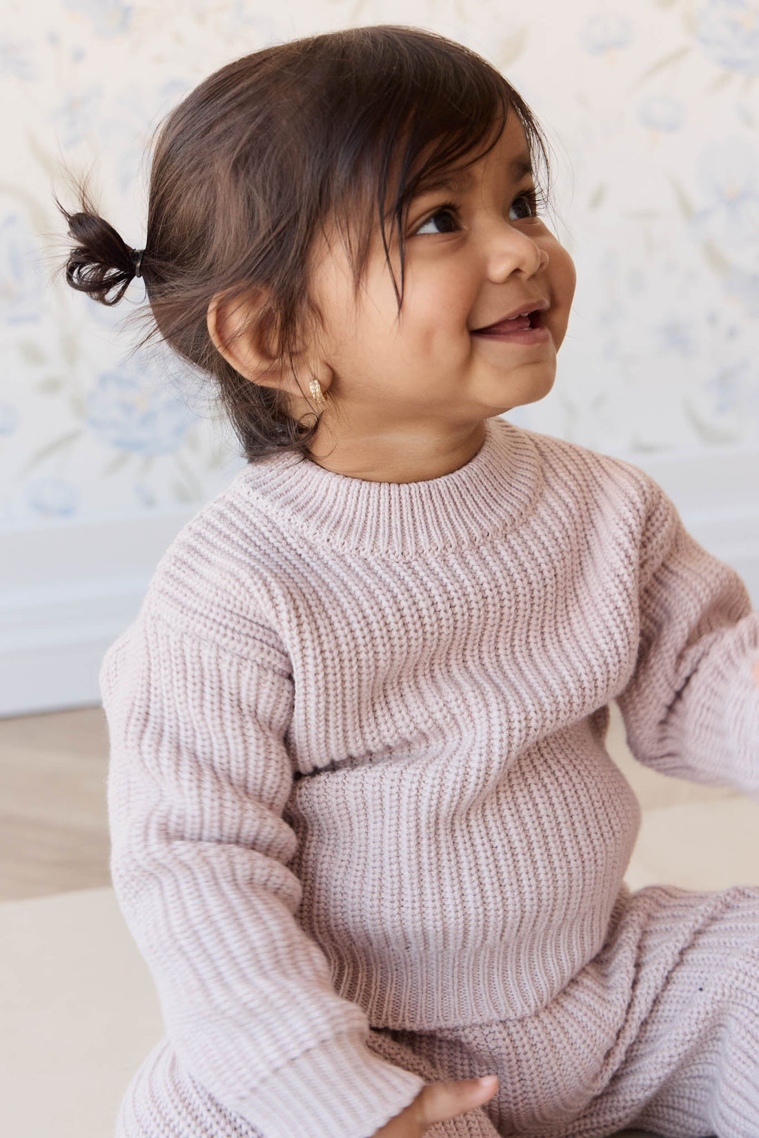 Morgan Jumper - Hushed Pink Marle Childrens Jumper from Jamie Kay Australia