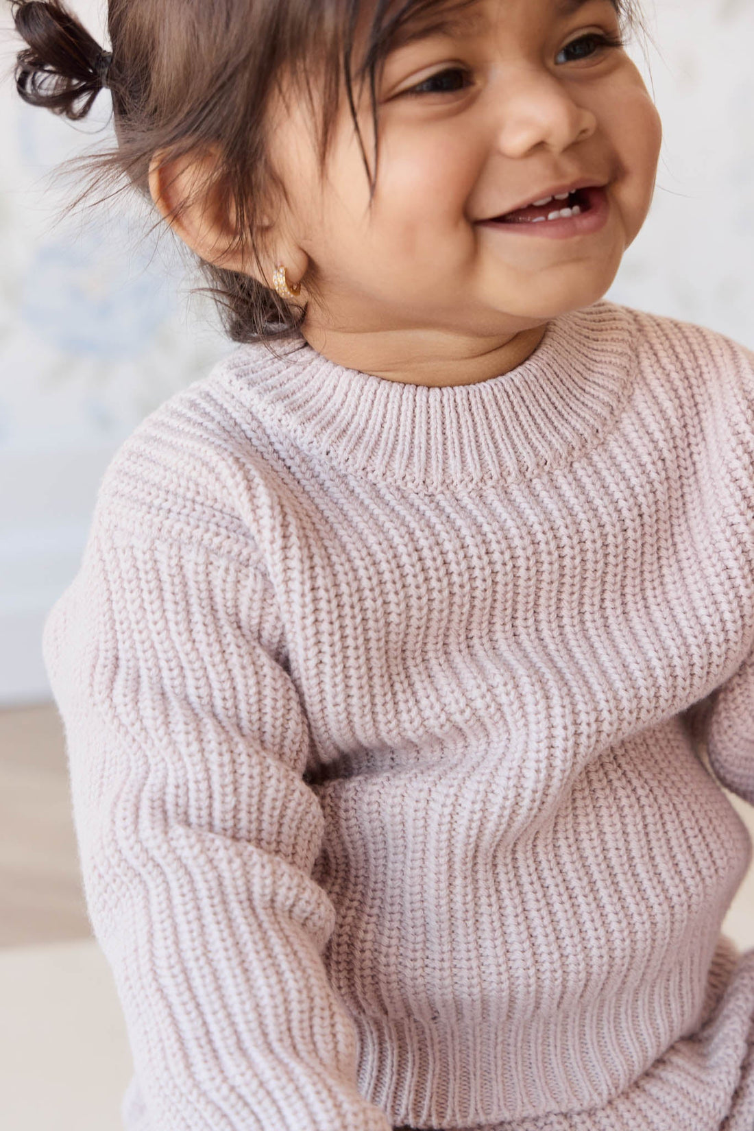 Morgan Jumper - Hushed Pink Marle Childrens Jumper from Jamie Kay Australia