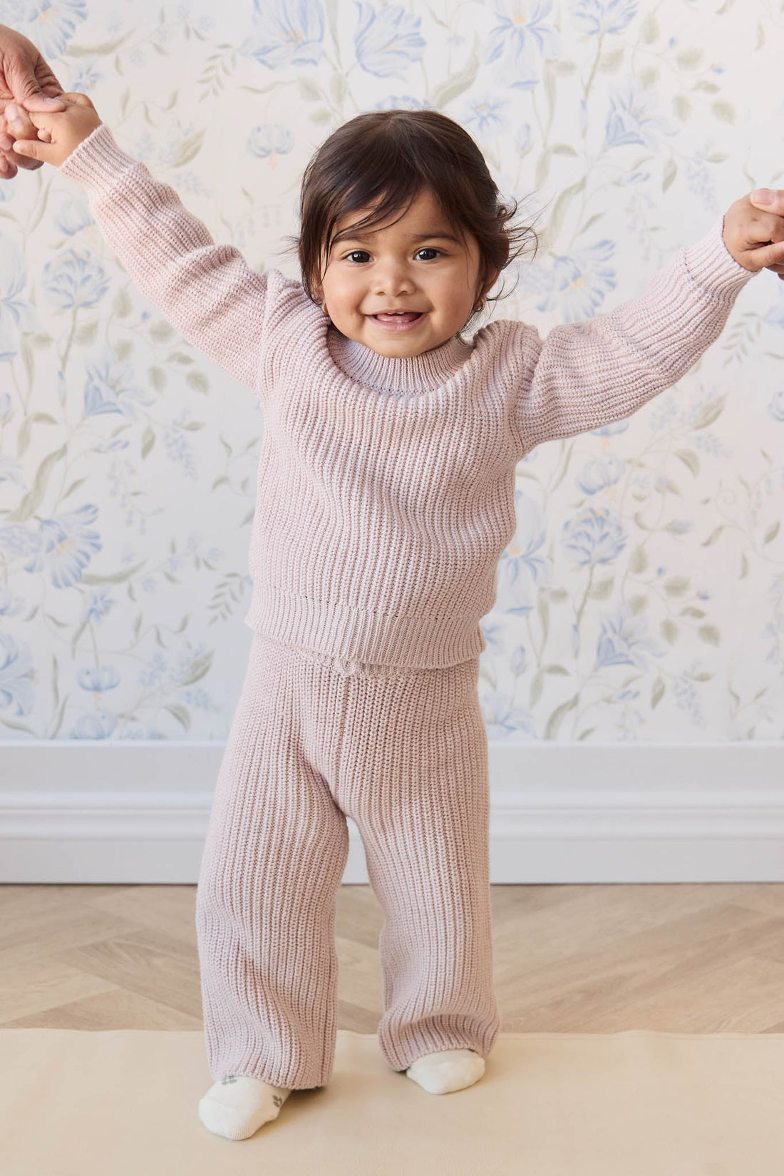 Morgan Pant - Hushed Pink Marle Childrens Pant from Jamie Kay Australia