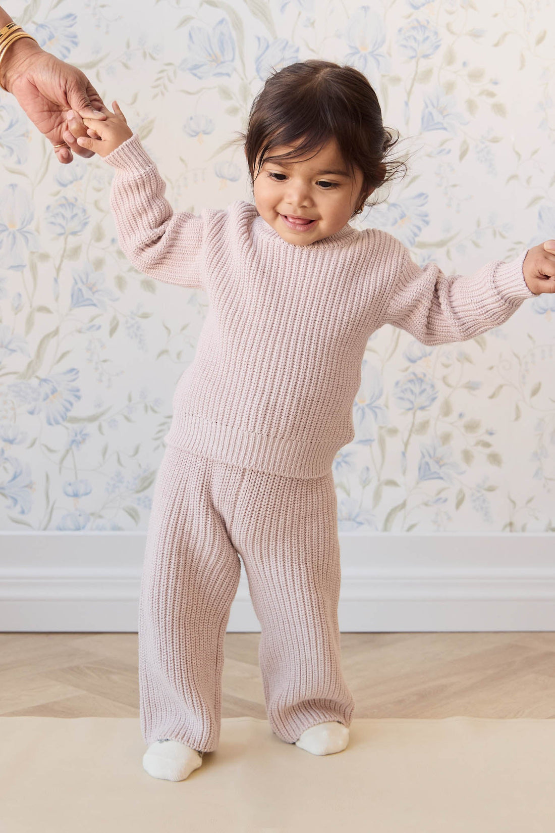 Morgan Jumper - Hushed Pink Marle Childrens Jumper from Jamie Kay Australia