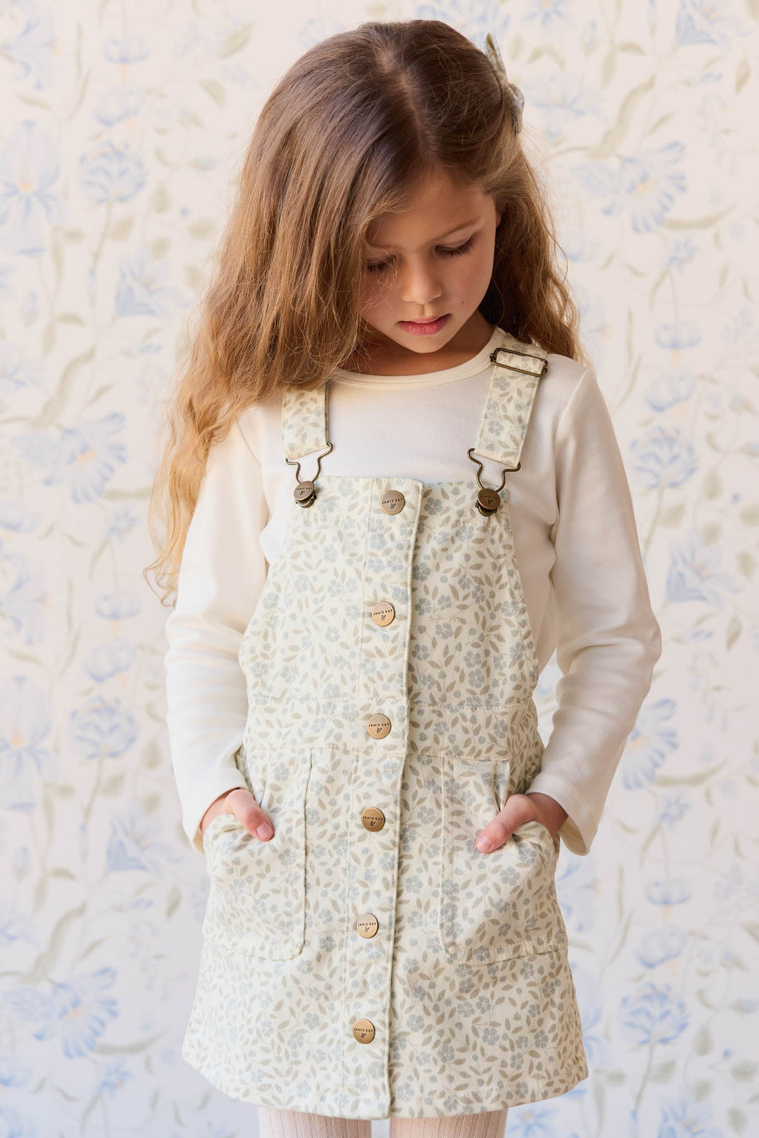 Pima Cotton Vinny Long Sleeve Top - Whisper Childrens Jacket from Jamie Kay Australia