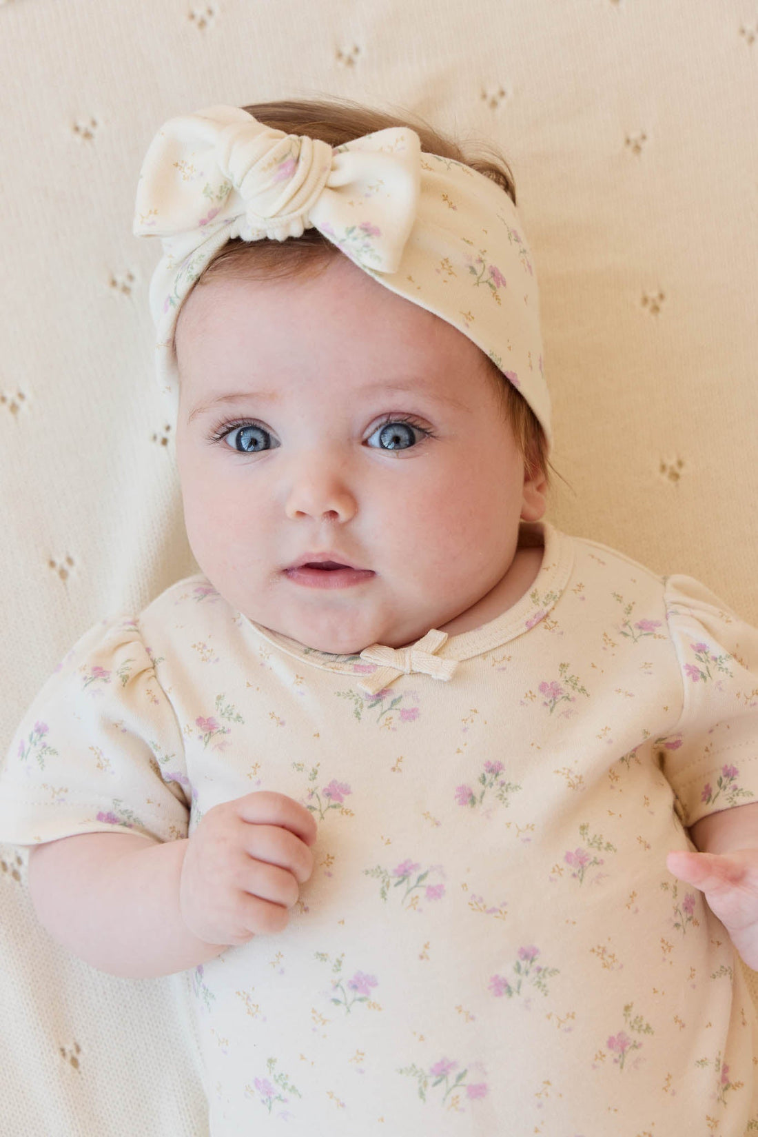 Organic Cotton Headband - Thelma Orchid Childrens Headband from Jamie Kay Australia