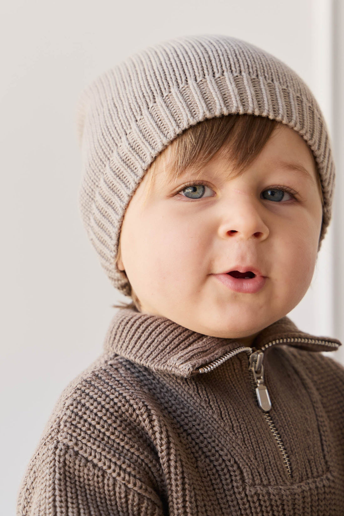 Ethan Hat - Tweed Childrens Beanie from Jamie Kay Australia