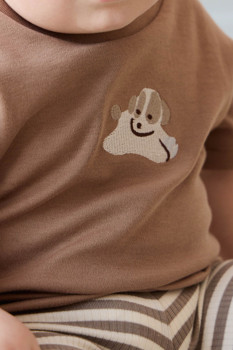 Pima Cotton Eddie Tee - Tiger Sasha Puppy Childrens Top from Jamie Kay Australia