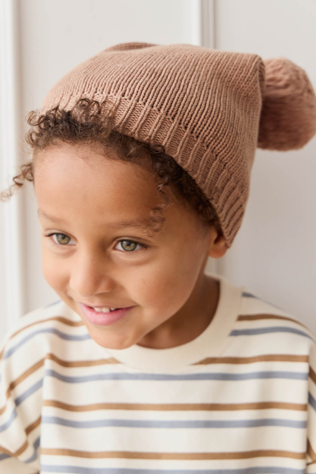 Ethan Hat - Tiger Fleck Childrens Beanie from Jamie Kay Australia