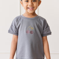 Pima Cotton Mimi Top - Petite Cherry Lava Childrens Top from Jamie Kay Australia