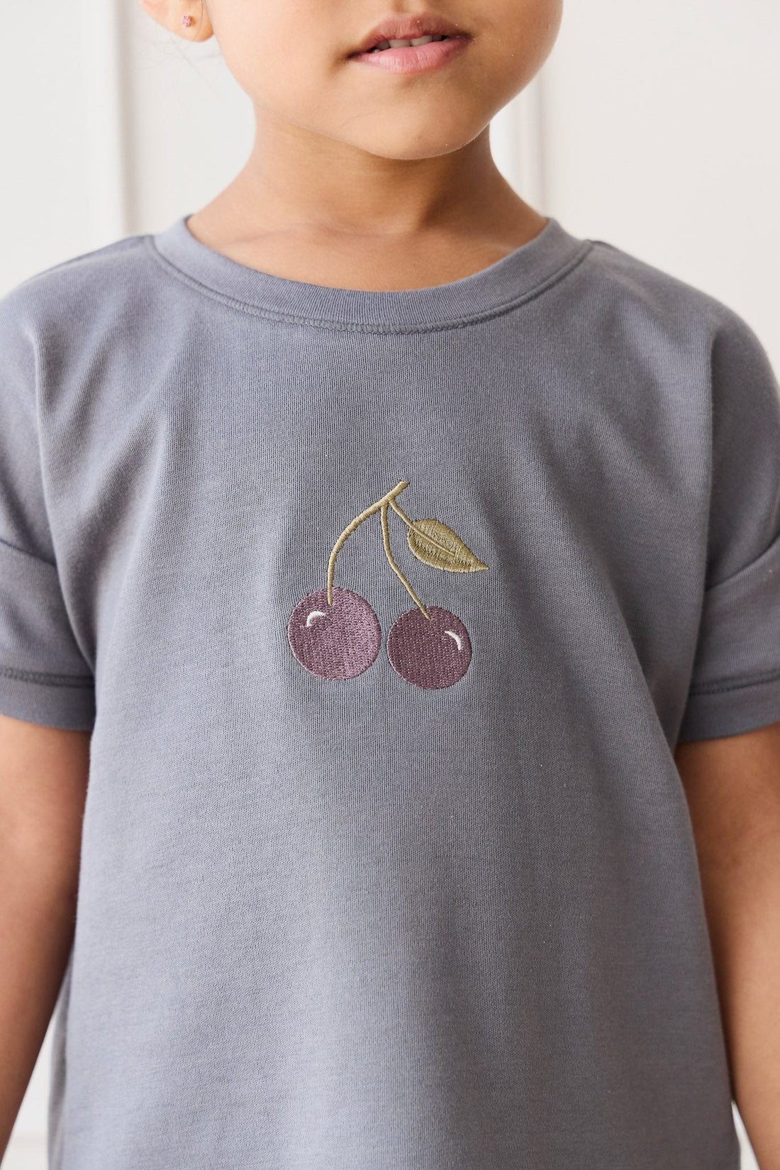 Pima Cotton Mimi Top - Petite Cherry Lava Childrens Top from Jamie Kay Australia