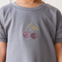 Pima Cotton Mimi Top - Petite Cherry Lava Childrens Top from Jamie Kay Australia